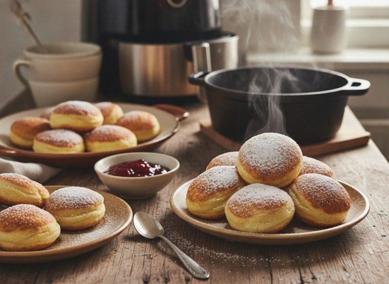 Æbleskiver bagt i airfryer