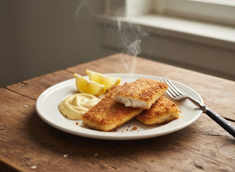 Paneret fiskefilet i airfryer