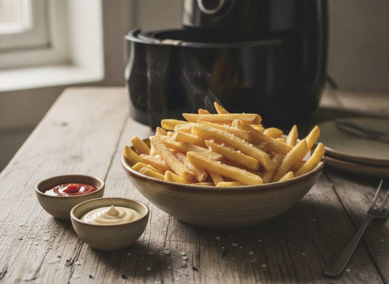 Sprøde pommes frites i airfryer