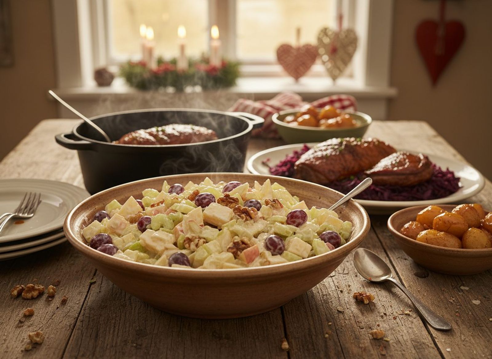 Klassisk waldorfsalat